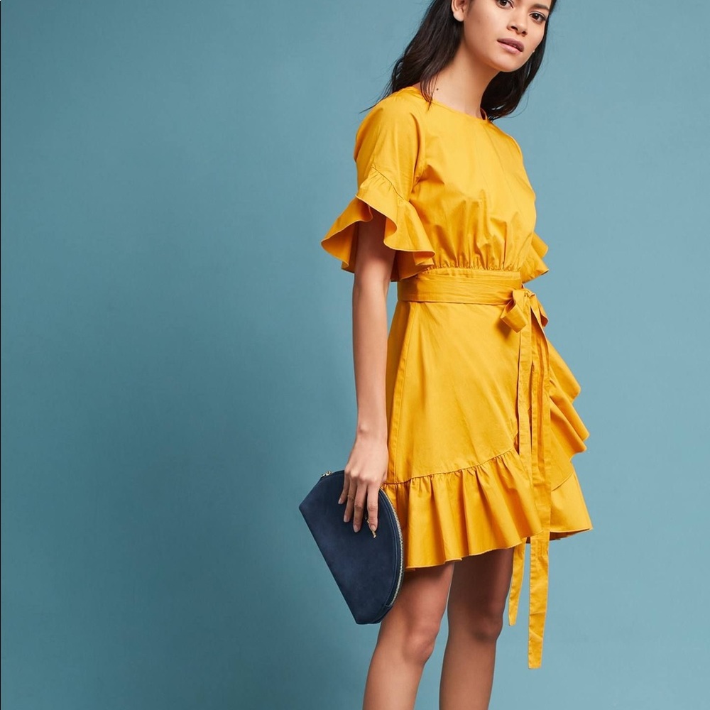 Cynthia Rowley Wallflower Ruffle Tie Dress